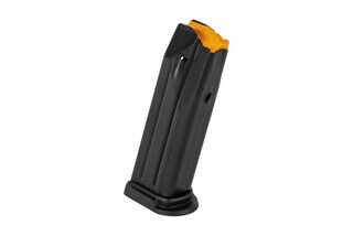 The FN 509 17 round magazine features a bright orange polymer follower